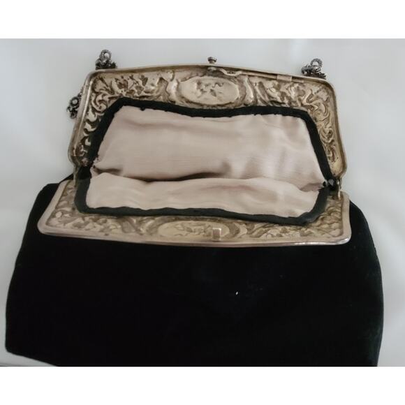 Bag Victorian with Cherubs Gorham Sterling Whimsy Old Money Boho Chic Wedding - Picture 3 of 7